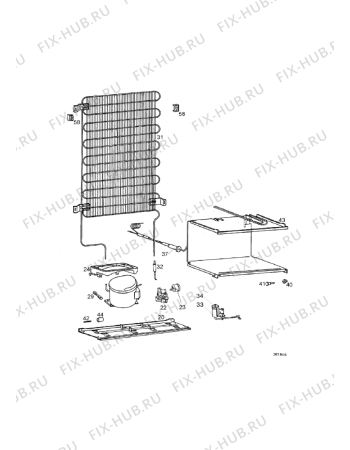 Взрыв-схема холодильника Electrolux ER7641B - Схема узла Inner Unit